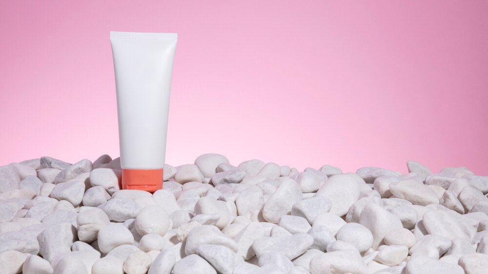 Skin care banner concept with lotion